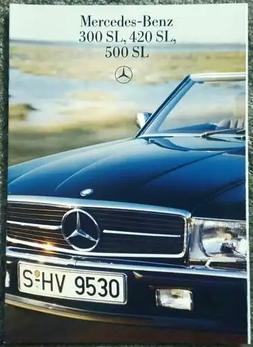 Mercedes-Benz: Prospekt Mercedes-Benz R107 300 SL, 420 SL, 500 SL 12/1985 Modelljahr 1986. 