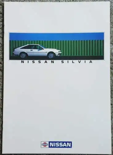 Prospekt Nissan Silvia 8/1985 Modelljahr 1986. 