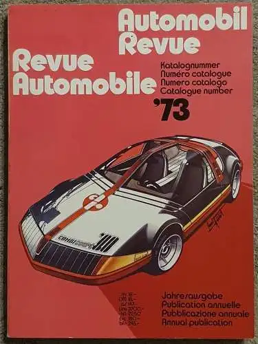 Katalog Automobil Revue 1973. 