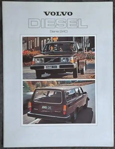 Prospekt Volvo 244, 245 Serie 240 Diesel 1979 deutsch. 