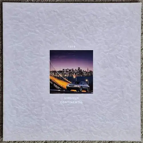 Prospekt Lincoln Continental 8/1997 Modelljahr 1998. 
