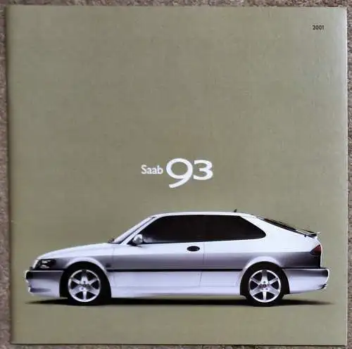 Prospekt Saab 9-3 9³ 6/2000 Modelljahr 2001. 