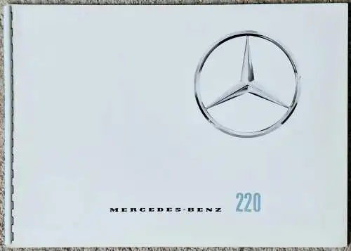 Prospekt Mercedes Benz 220 Heckflosse 7/1959 Modelljahr 1960 ORIGINAL!. 