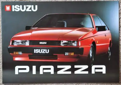 Prospekt Isuzu Piazza Turbo ca. 1987, 6 Seiten, deutsch/französisch Schweiz. 