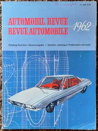 Katalog Automobil Revue 1962. 