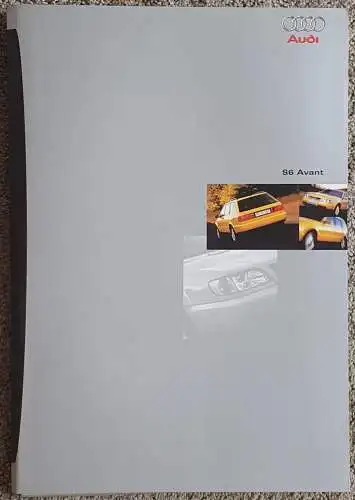 Prospekt Mappe Audi S6 Avant 7/1996 Modelljahr 1997. 