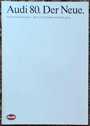 Prospekt Audi 80 1/1987 Modelljahr 1987 + Katalog Sonderausstattungen. 