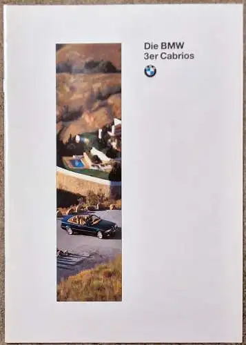 Prospekt BMW 3er 318i 320i 328i Cabrio E36 1/1995 Modelljahr 1995. 