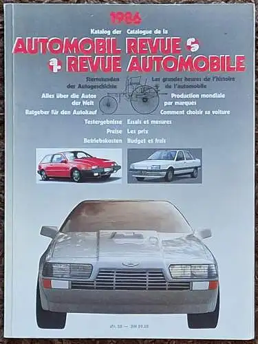 Katalog Automobil Revue 1986. 