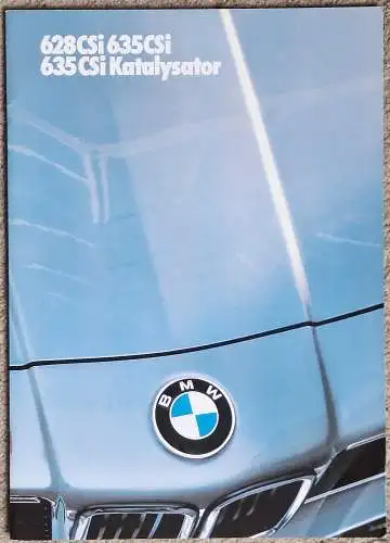 Prospekt BMW 6er E24 628 CSi, 635 CSi 2/1986. 