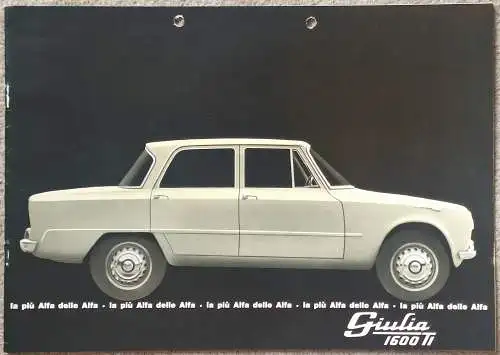 Prospekt Alfa Romeo Giulia 1600 ti 3/1963. 