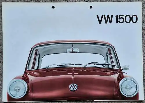 Prospekt VW Volkswagen Typ 3 1500 ca. 1962, Drucknummer 151 301. 