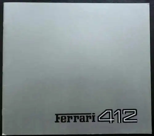 Prospekt Ferrari 412 3/1988. 