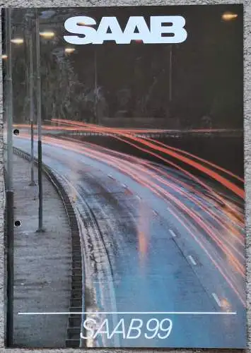Prospekt Saab 99 1982 deutsch. 