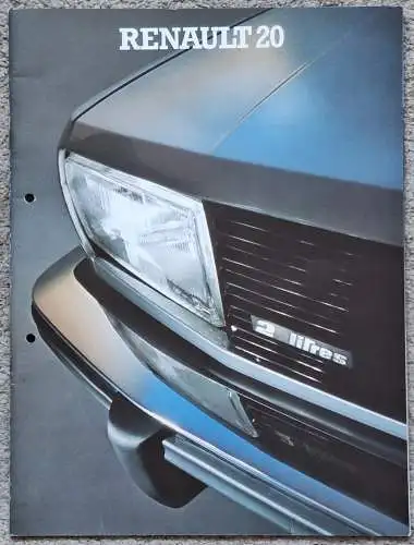 Prospekt Renault 20 1979. 