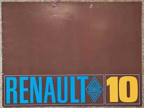 Prospekt Renault 10 ca. 1968. 