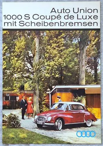 Prospekt Auto Union 1000 S Coupe de Luxe 1962. 