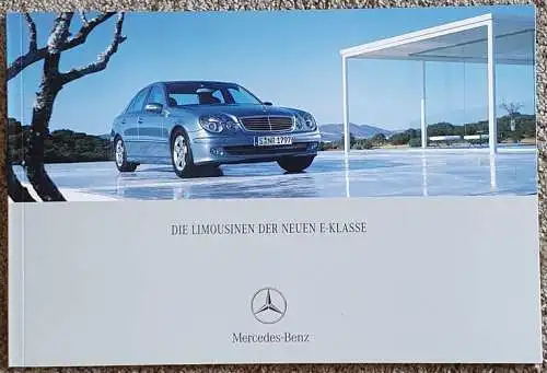 Prospekt Mercedes-Benz E-Klasse Limousine 2/2002 Modelljahr 2002 W211. 