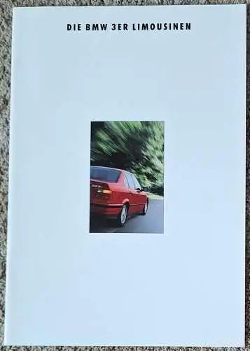 Prospekt BMW 3er Limousine E36 1/1993, 316i, 318i, 320i, 325i. 