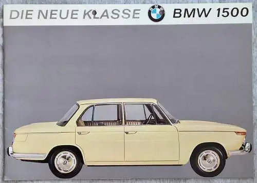 Prospekt BMW 1500 Neue Klasse 6/1964. 