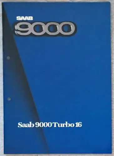 Prospekt Saab 9000 Turbo 16 1985. 