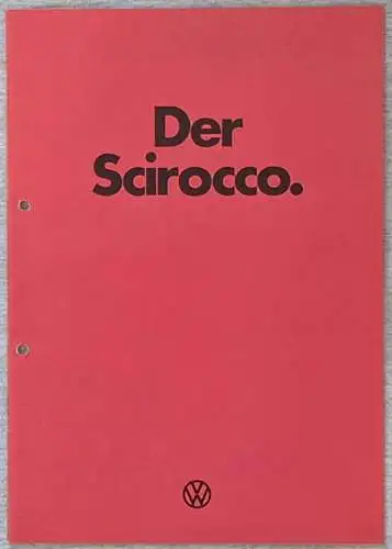 Prospekt VW Scirocco. 