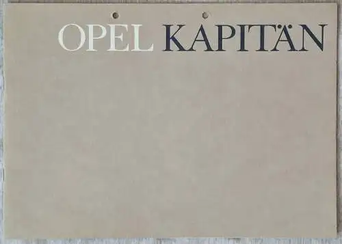 Prospekt Opel Kapitän KAD A 2/1964. 