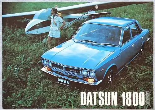 Prospekt Nissan Datsun 1800 5/1972 Norwegen. 