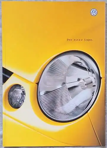 Prospekt VW Lupo 10/1998 Modelljahr 1999. 