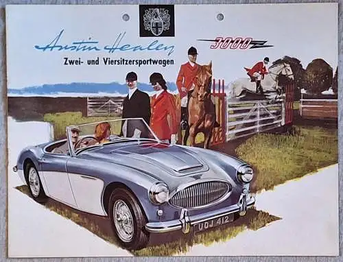 Prospekt Austin Healey 3000 Mk. II ca. 1961. 