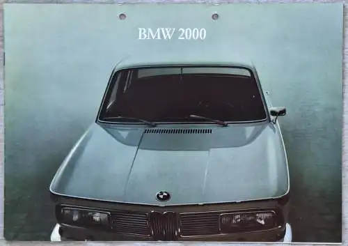 Prospekt BMW 2000 Neue Klasse 3/1966. 