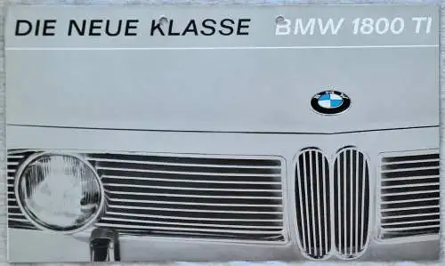 Prospekt BMW 1800 TI Neue Klasse 5/1964. 