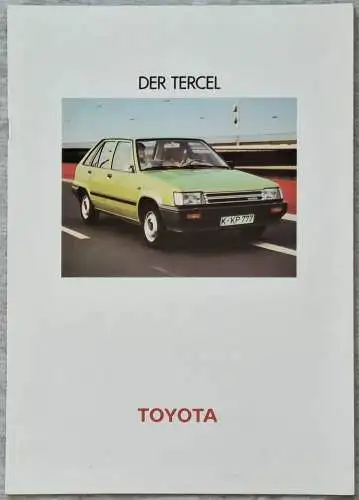 Prospekt Toyota Tercel 5/1984. 