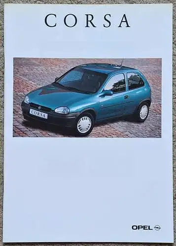 Prospekt Opel Corsa B 8/1993 Modelljahr 1994. 