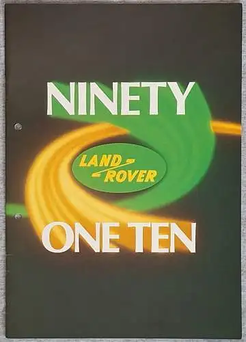 Prospekt Land Rover 90, 110 ca. 1985. 