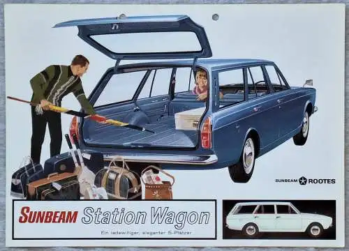 Prospekt Sunbeam Vogue Station Wagon ca. 1967. 