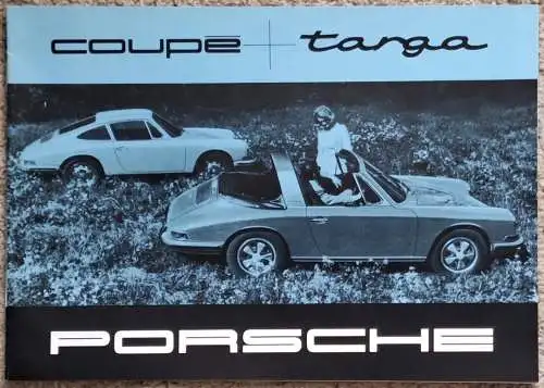 Prospekt Porsche 911, 912 Coupe und targa 7/1967 Modelljahr 1968. 
