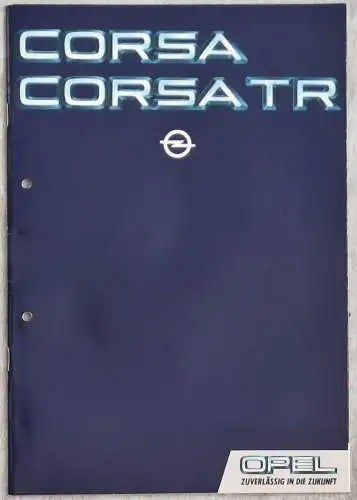 Prospekt Opel Corsa, Corsa TR 2/1983. 