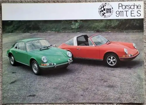 Prospekt Porsche 911 9/1970 T E S Modelljahr 1971. 