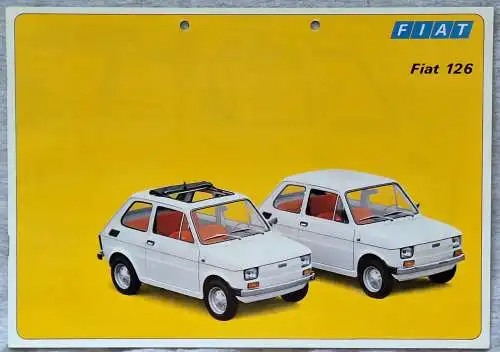 Prospekt Fiat 126 5/1975 Modelljahr 1975 1976. 