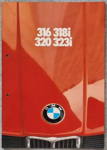 Prospekt BMW 3er E21 316 318i 320 323i 2/1980 Modelljahr 1981. 
