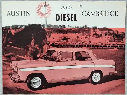 Prospekt Austin A60 Cambridge Diesel ca. 1963. 