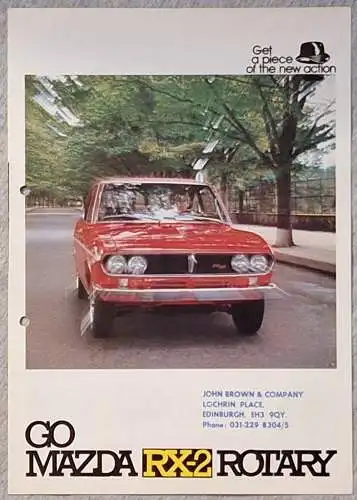 Prospekt Mazda RX-2 Capella RE Rotary ca. 1972. 