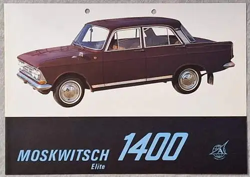 Prospekt Moskwitsch 1400 Elite ca. 1970. 
