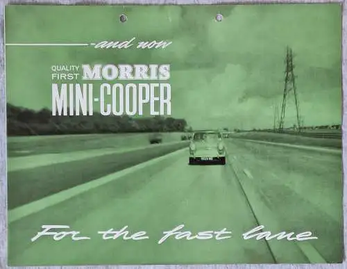 Prospekt Austin Morris Mini Cooper 1/1964. 