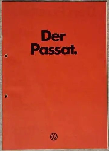 Prospekt Volkswagen Passat 5/1973 Modelljahr 1973 1974. 