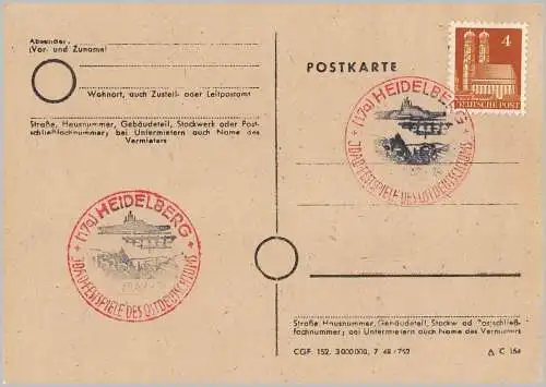 All. Bes. Bizone 1948 Nr 74 Sonderstempel