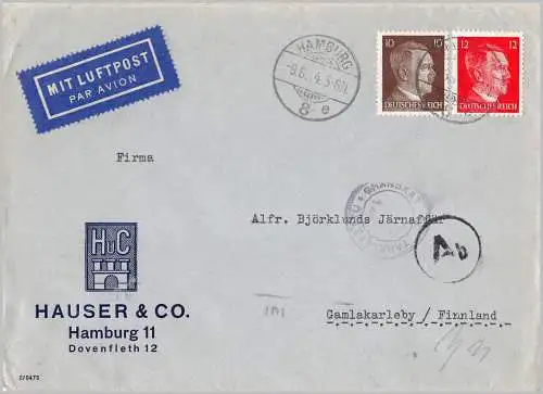 Deutsches Reich 1944 Brief