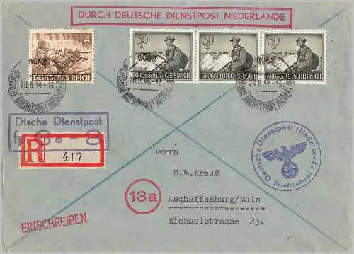 Deutsches Reich 1944 Rundstempel (Datum und/oder Ort klar)