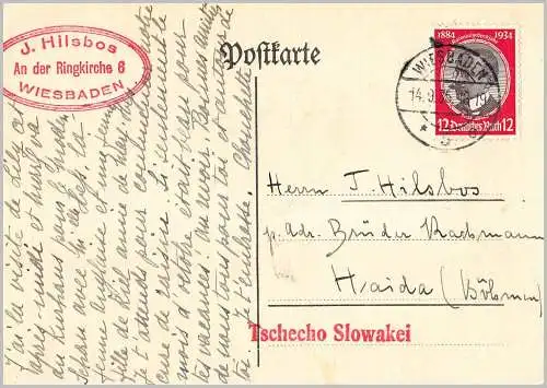 Deutsches Reich 1935 Rundstempel (Datum und/oder Ort klar)